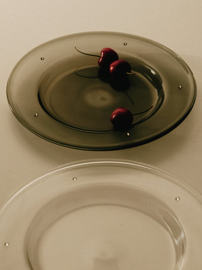 Aperitivo Plate Set - Clear w/Swarovski Crystal - Editorial One