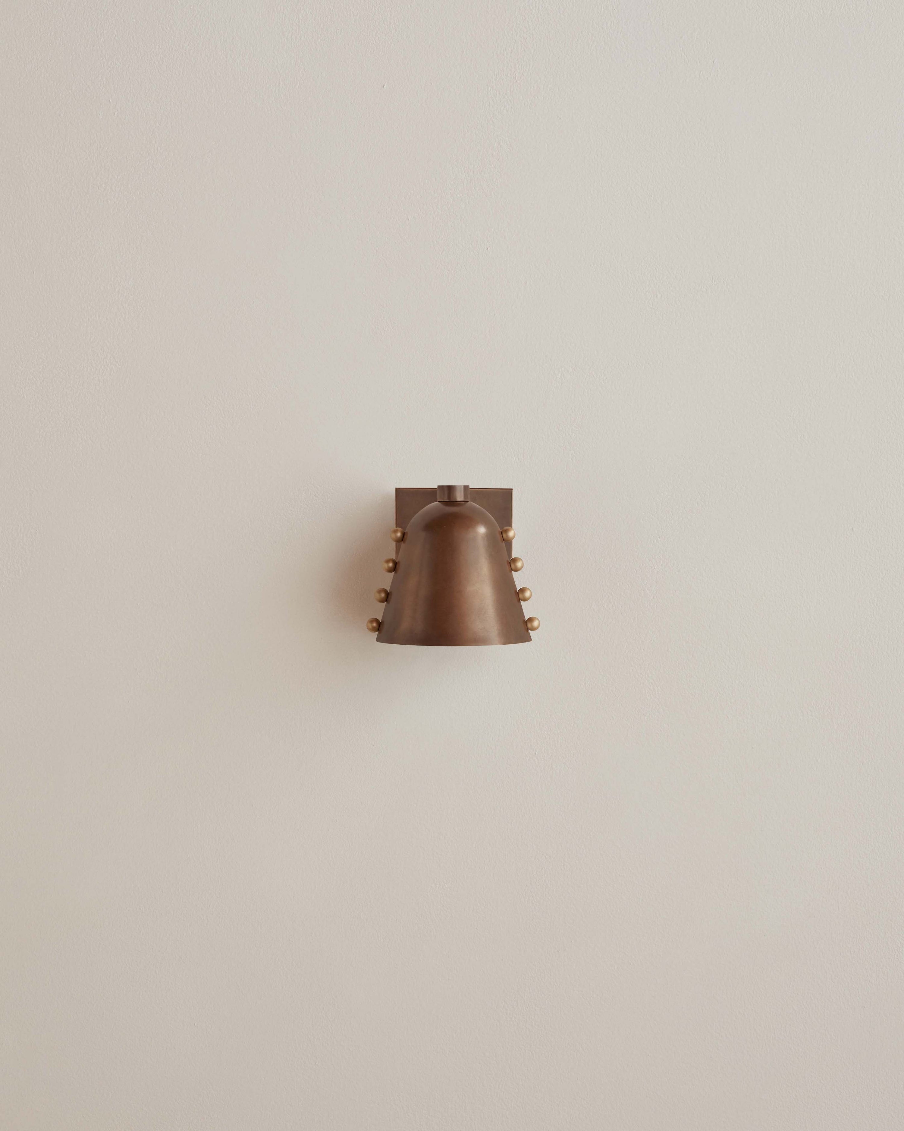 Brass Gemma Sconce, Small