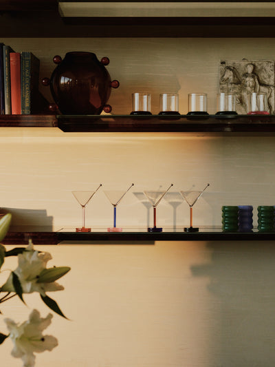 Piano Cocktail Glass Set - Blue Note - Editorial Two