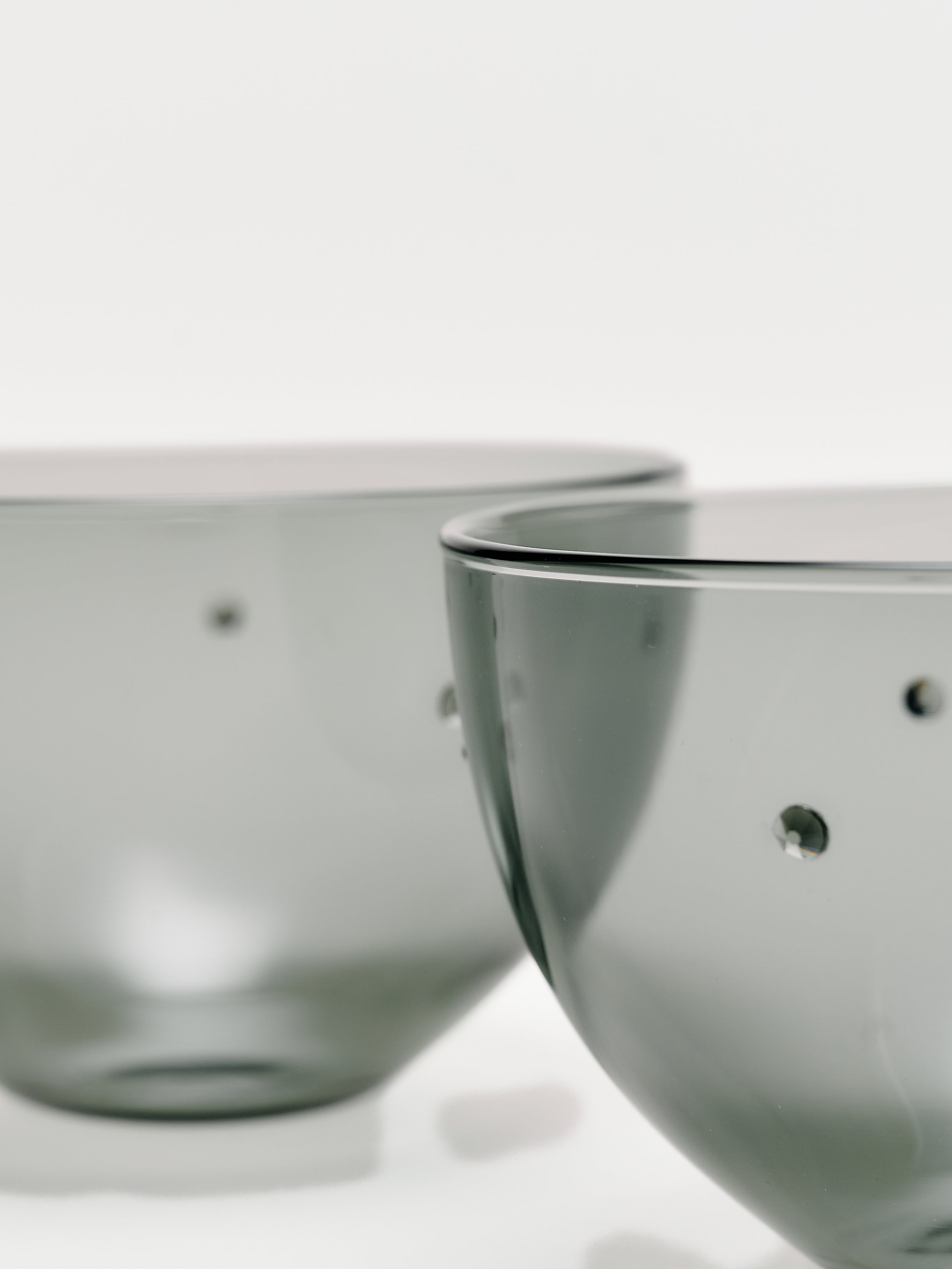 Aperitivo Bowls - Smoke w/ Swarovski Crystal 