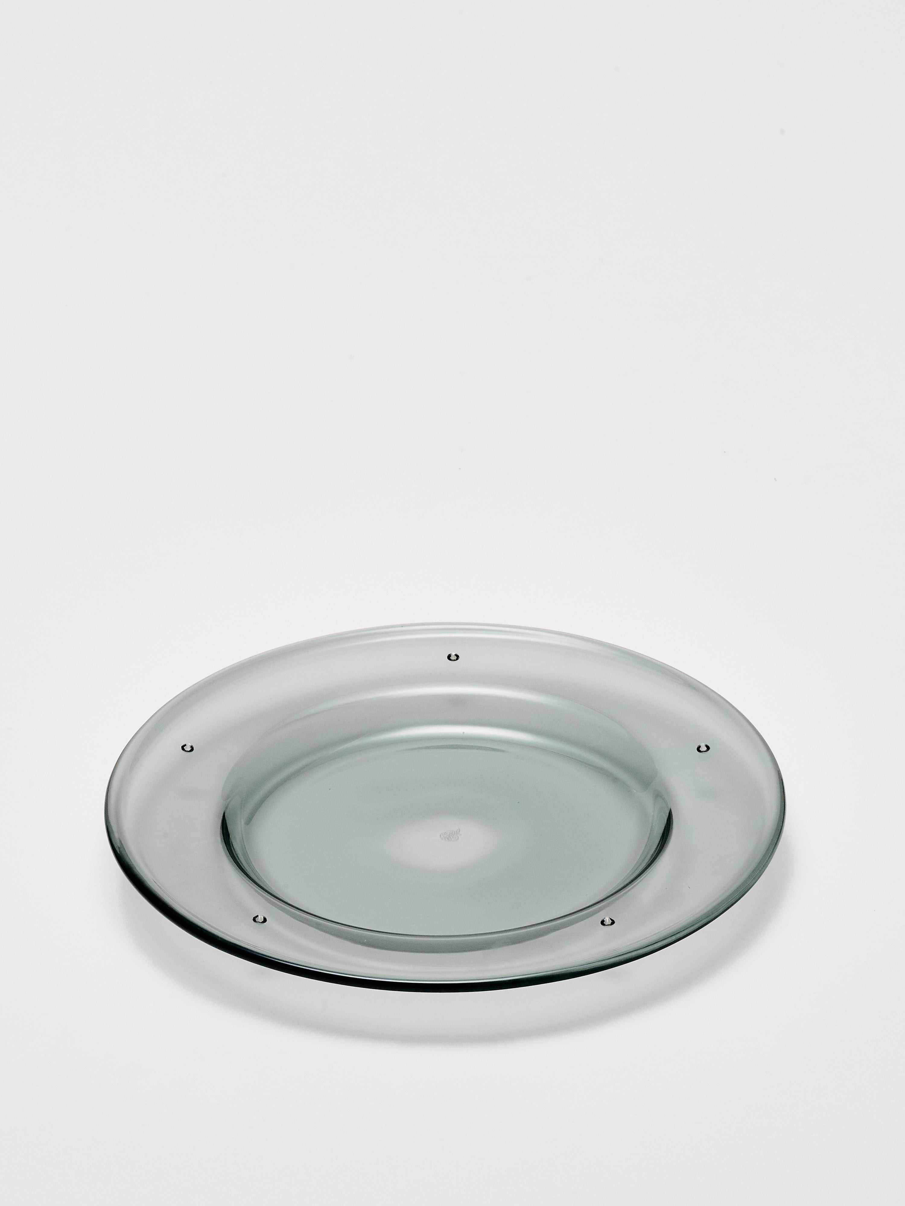 Aperitivo Plates - Smoke w/ Swarovski Crystal 