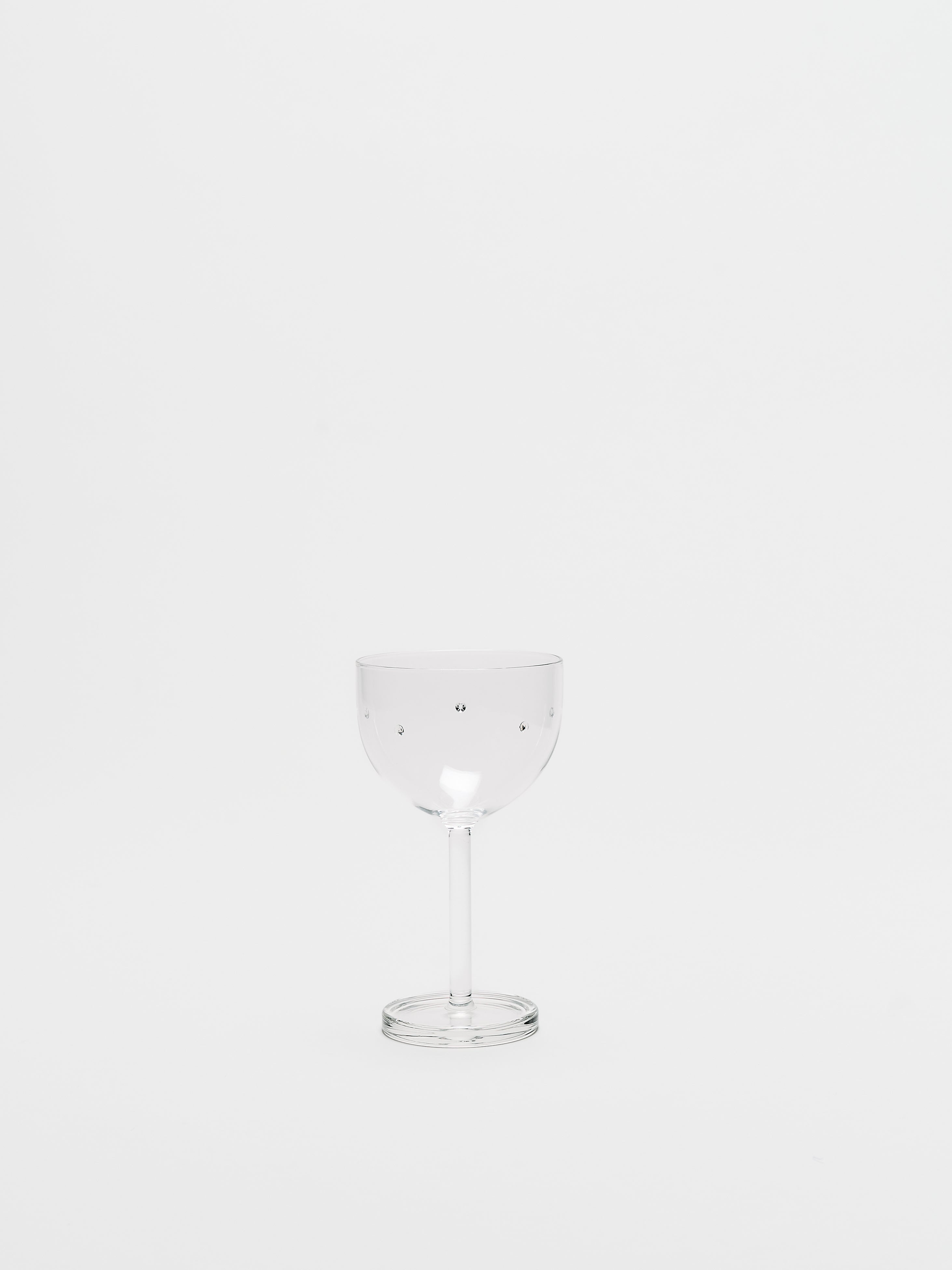 Firenze Nick & Nora Glass Set - Clear w/ Swarovski Crystal 