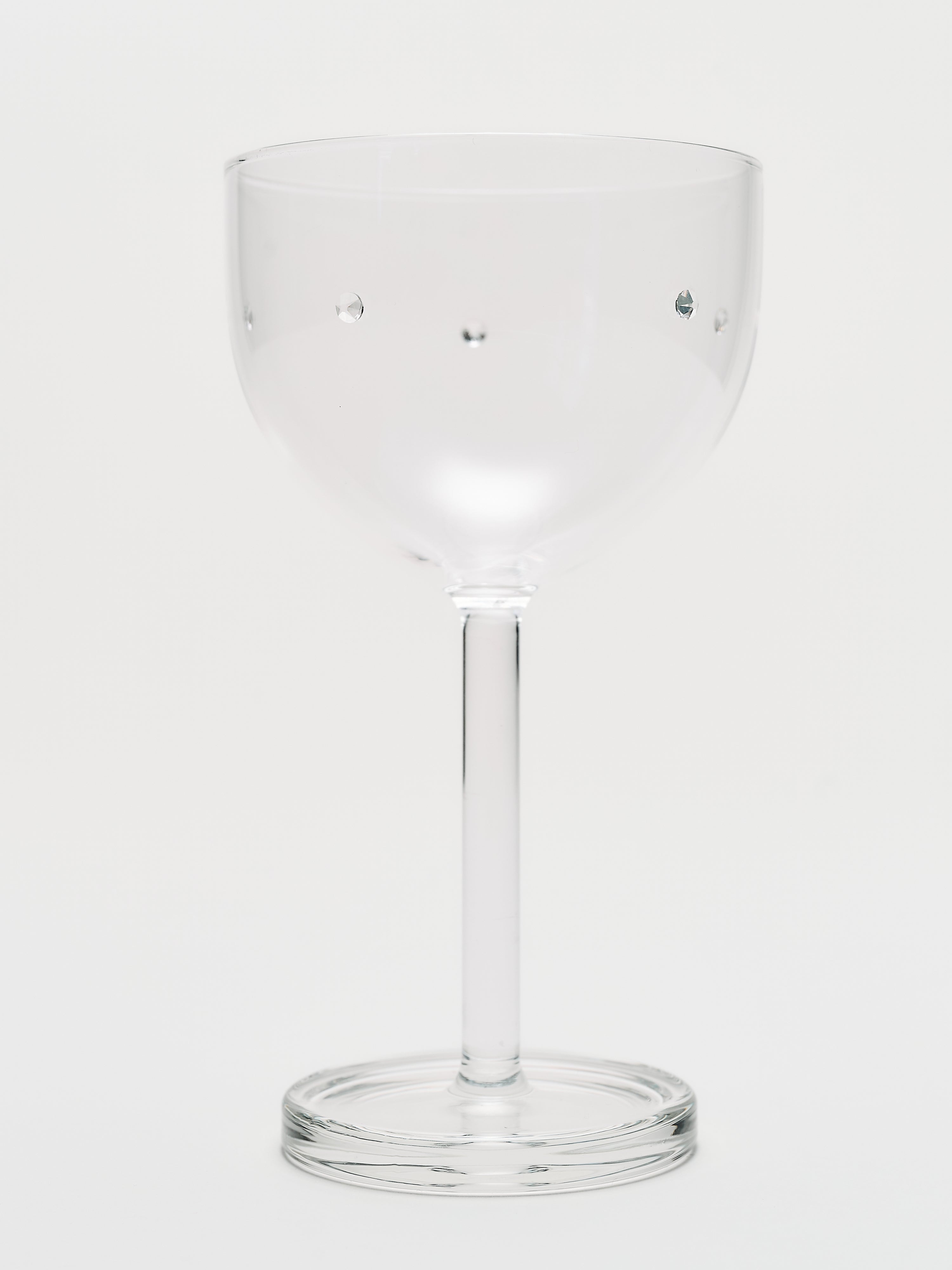 Firenze Nick & Nora Glass Set - Clear w/ Swarovski Crystal