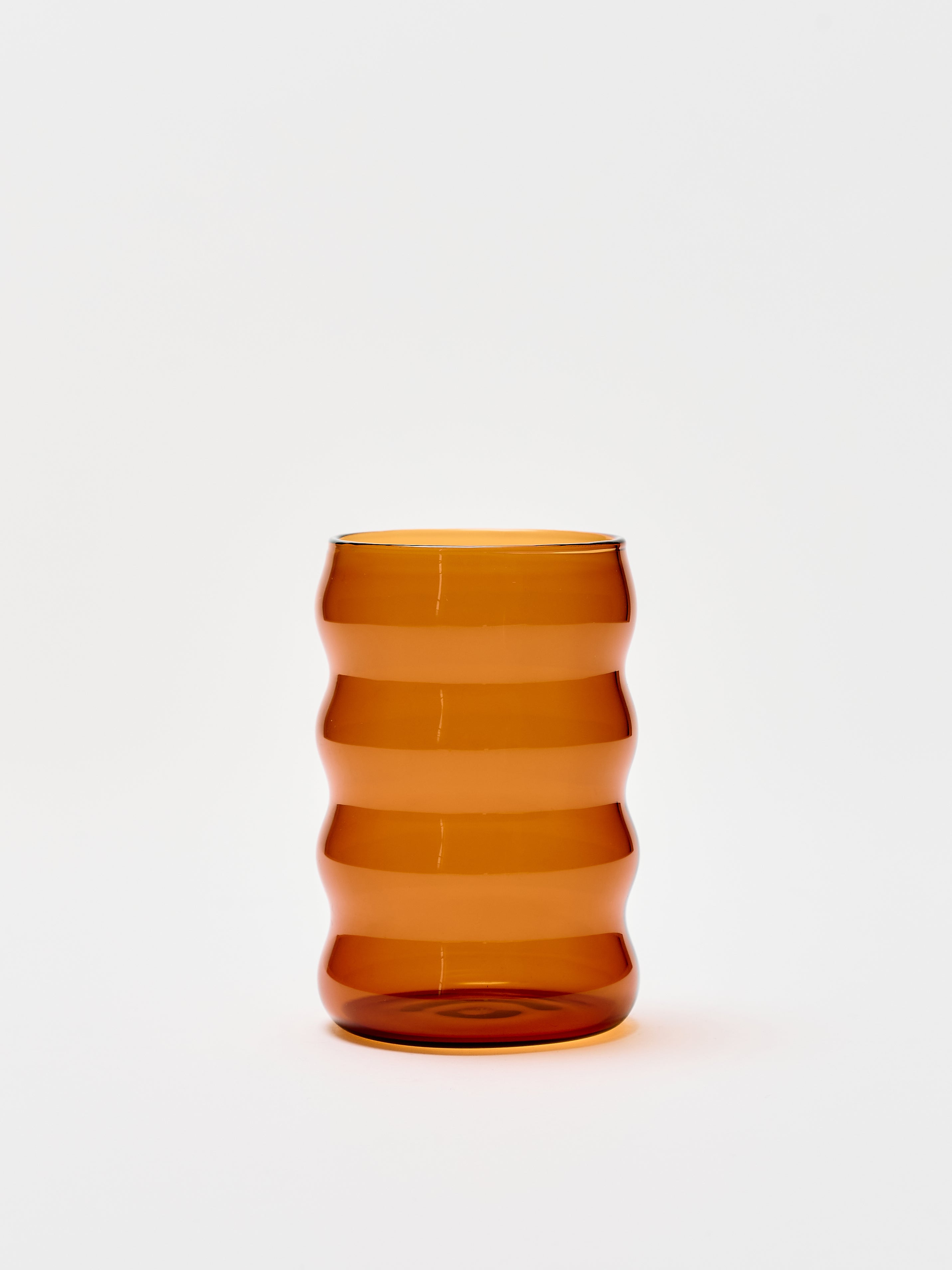 Jumbo Ripple Cup - Amber