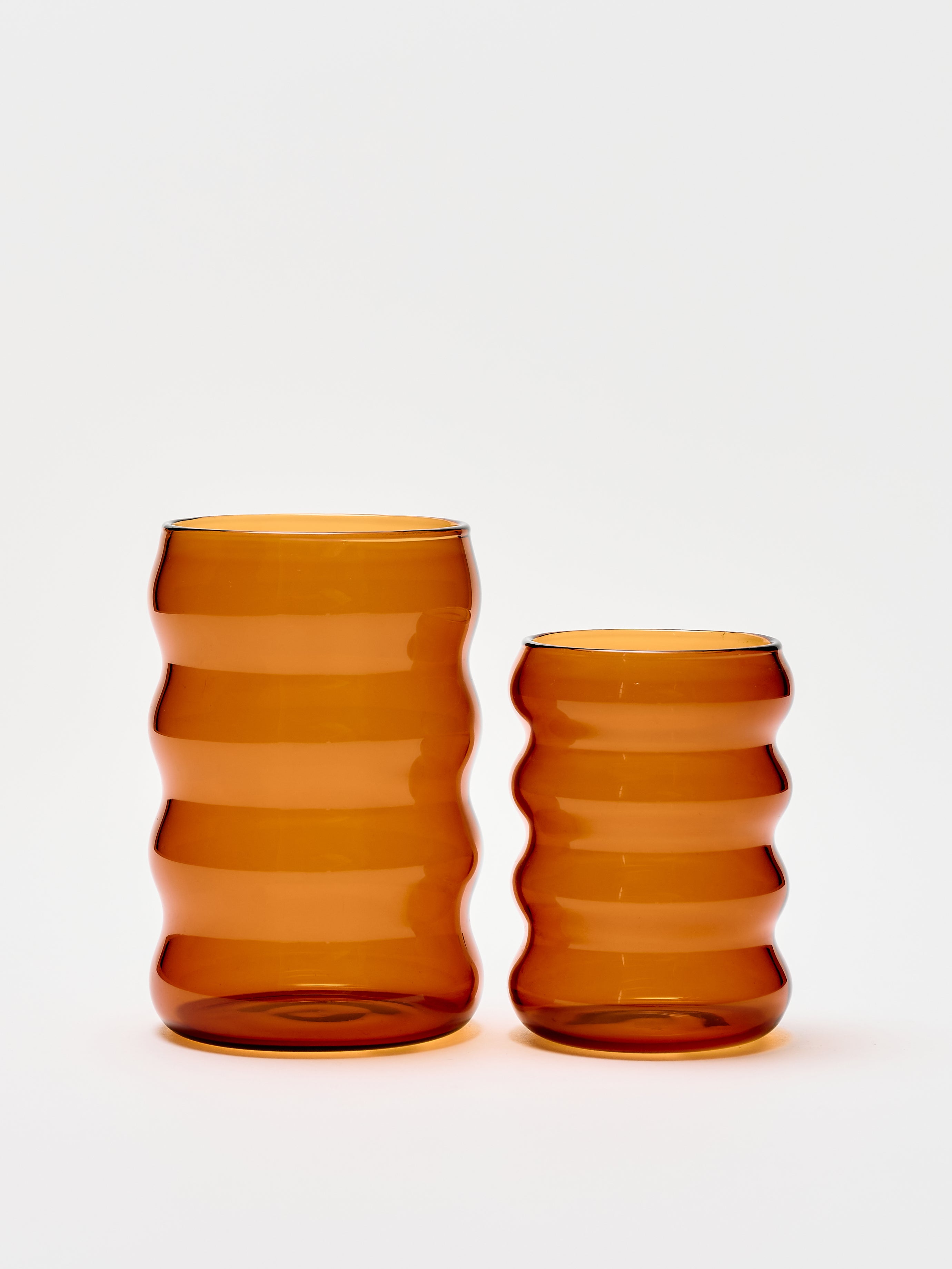 Jumbo Ripple Cup - Amber 