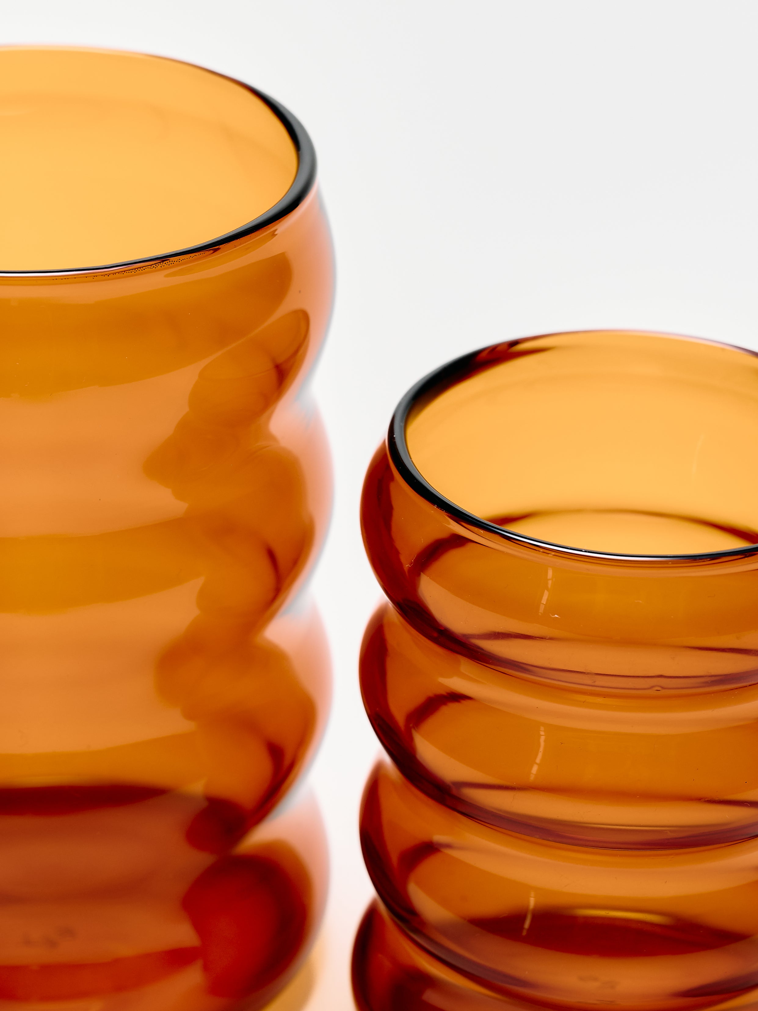 Jumbo Ripple Cup - Amber 