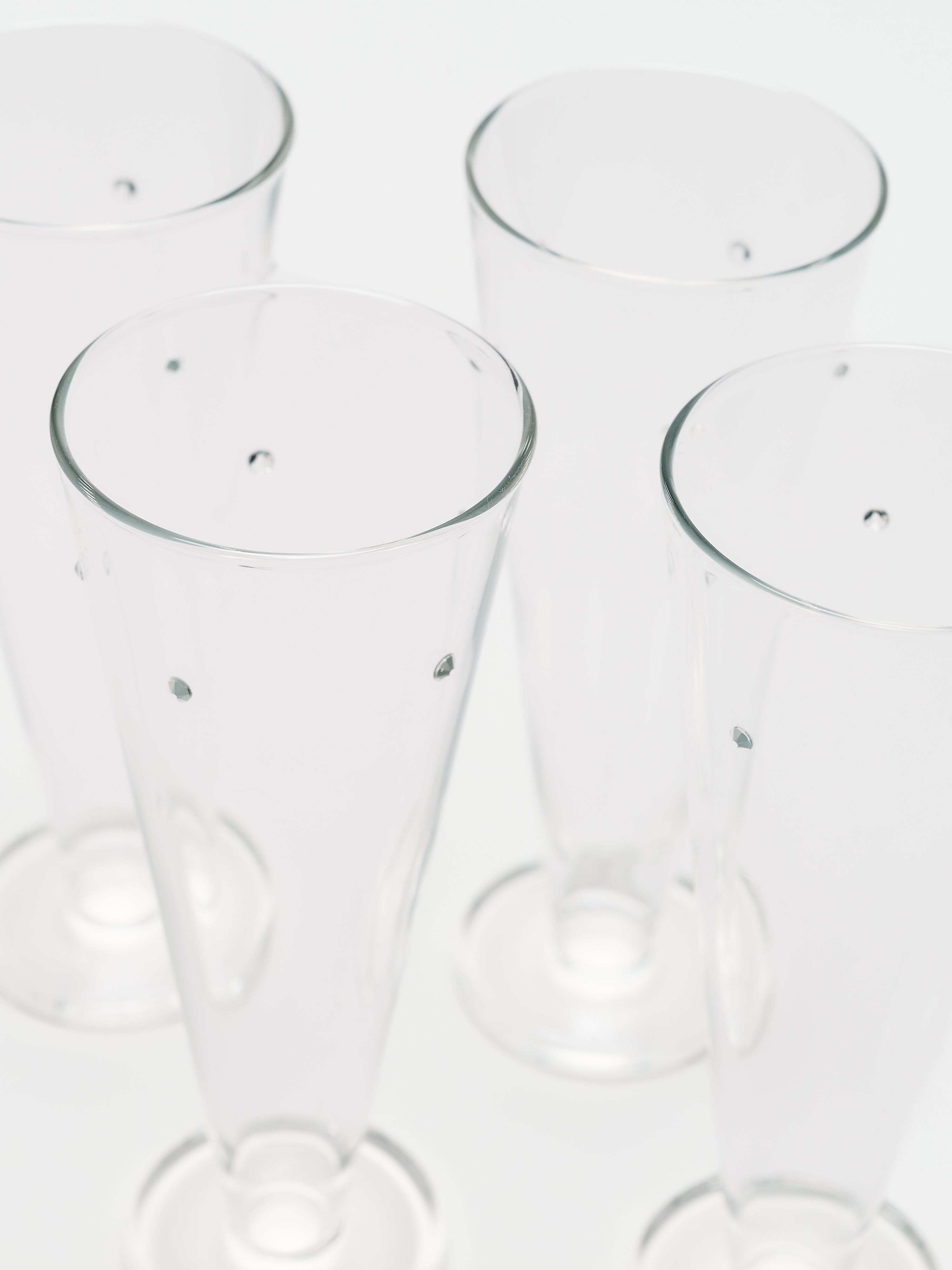 Milano Aperitivo Glass Set - Clear w/ Swarovski Crystal - Product Image