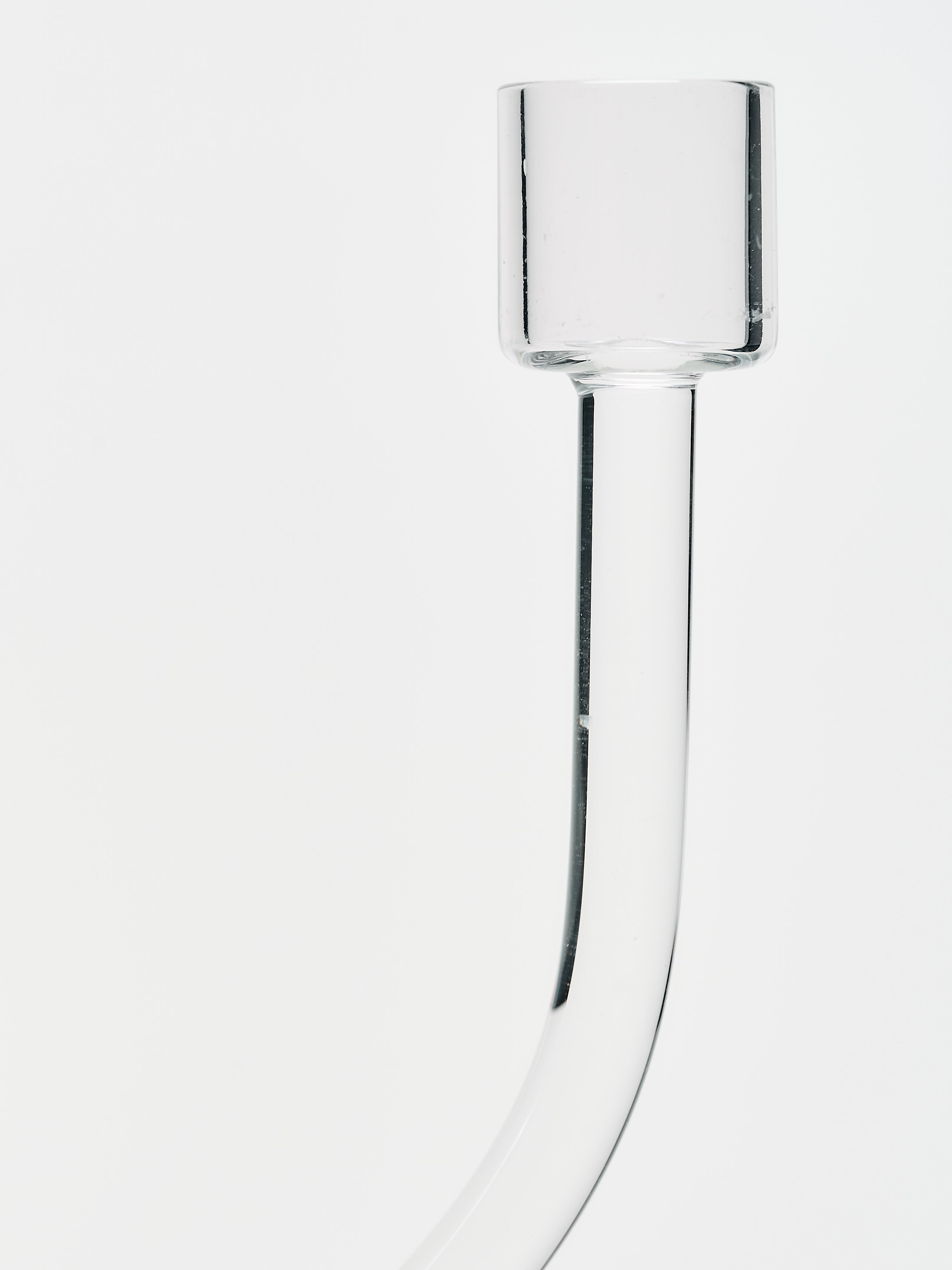 Single Stem Spiral Candleholder - Clear