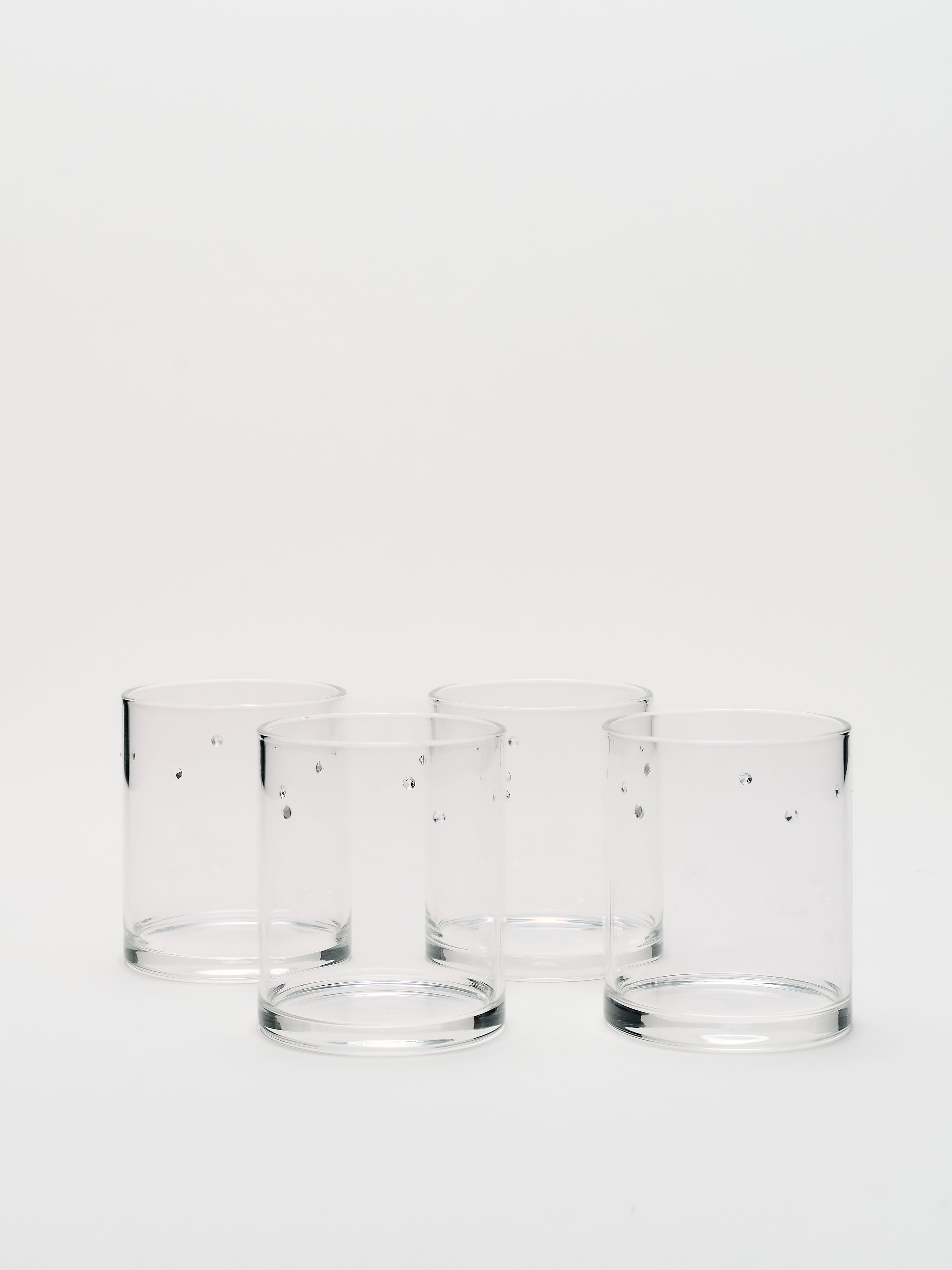 Torino Rocks Glass Set - Clear w/ Swarovski Crystal - Product Image