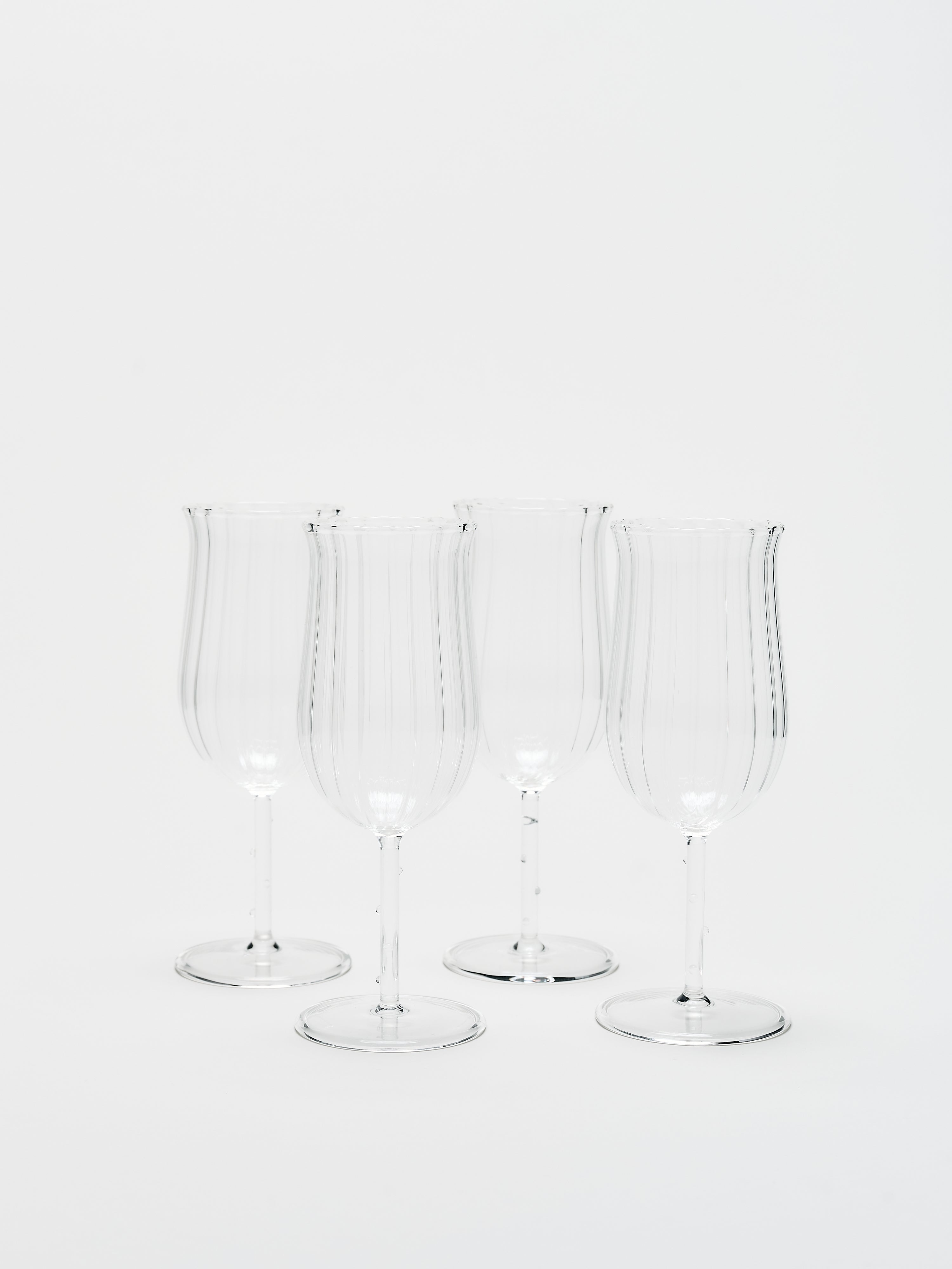 Tulip Wine Glass Set - Clear - Product Image