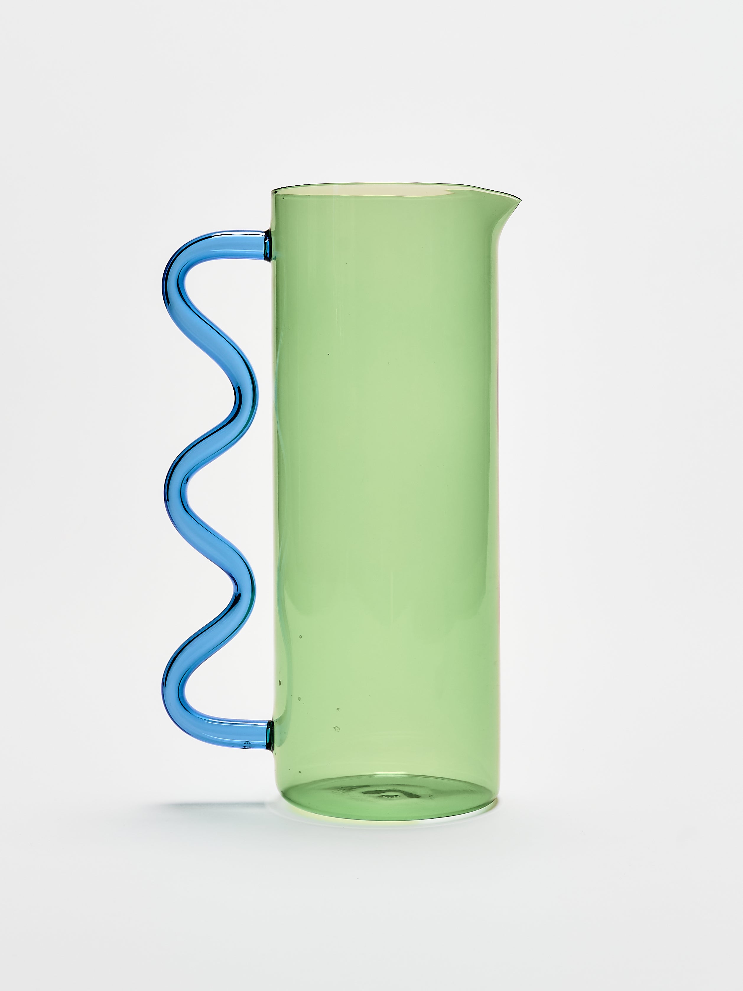Wave Pitcher - Green w/ Blue
