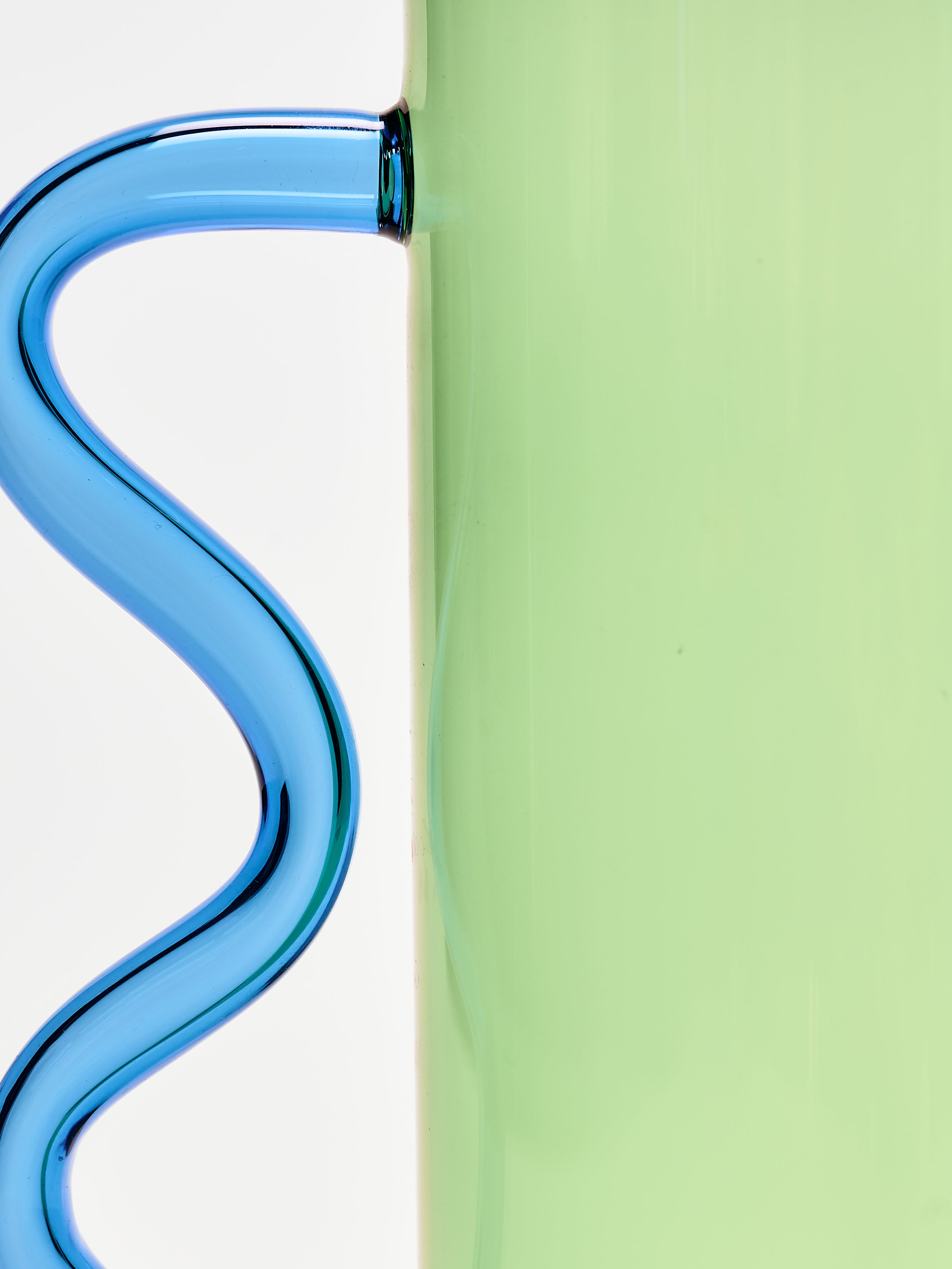 Wave Pitcher - Green w/ Blue