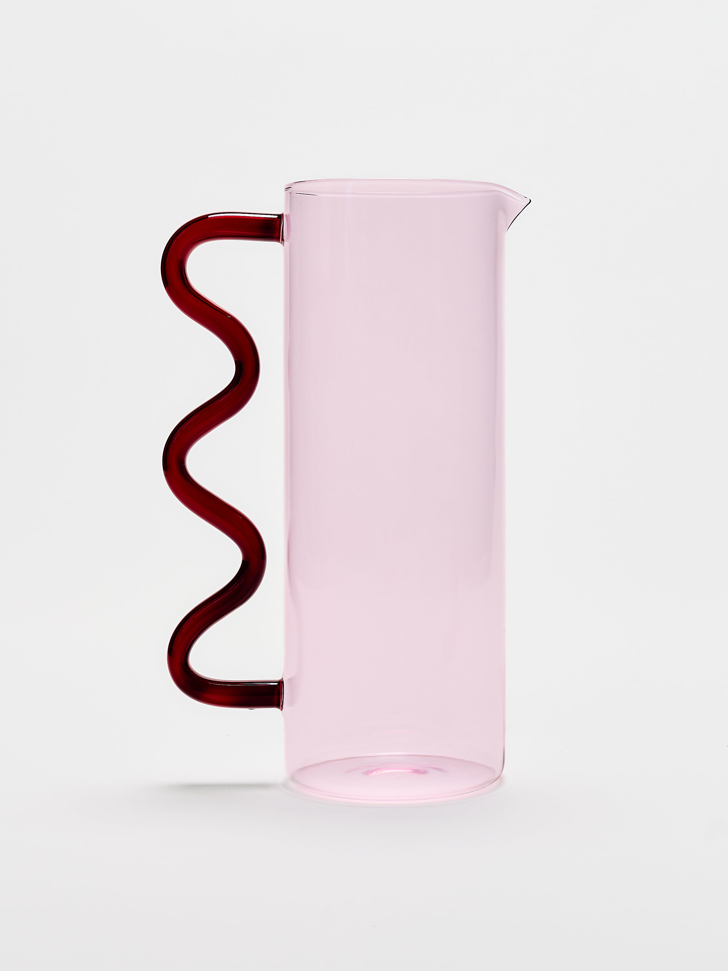 Wave Pitcher - Pink w/ Red - Product Image